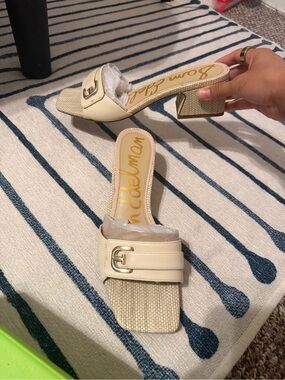 WORN ONCE: Sam Edelman Wilma Block Heel Slide Sandal